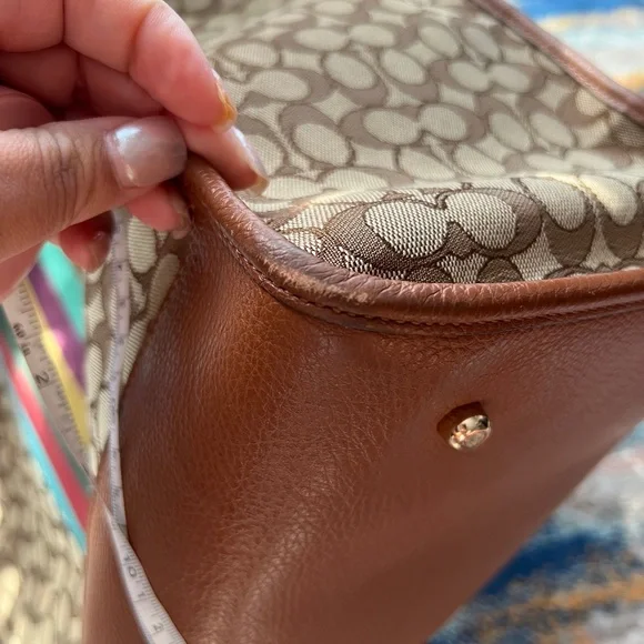 Coach Brown and Multicolor Tote Bag - Picture 11 of 12